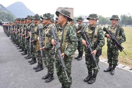 中泰陆军特种部队反恐训练开始 将分三阶段进行
